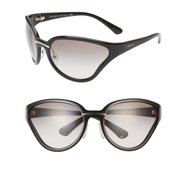 Prada Oversized Wrap Butterfly Sunglasses 100% Authentic - Picture 2 of 4